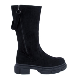 BM Botas planas Mujer Slade Negro