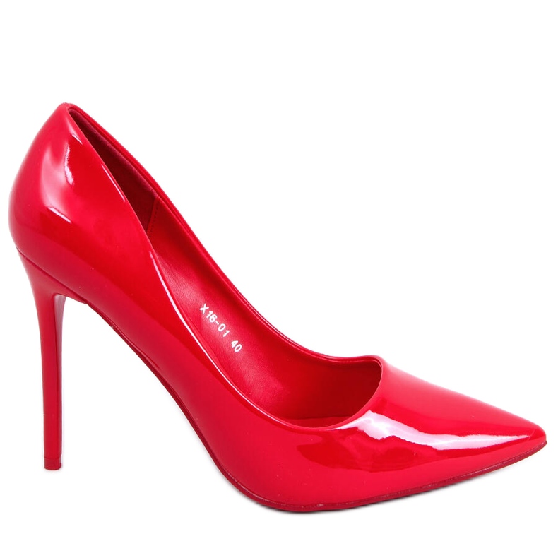 PA1 Rutina Zapatos de salón de mujer lacados en Rojo