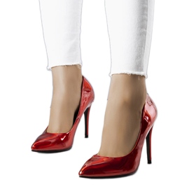 PA1 Zayd tacones lacados rojos