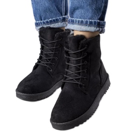 PA1 Botas negras con aislamiento hechas de gamuza ecológica de Madisyn negro PA1 Botas negras con aislamiento hechas de gamuza ecológica de Madisyn negro