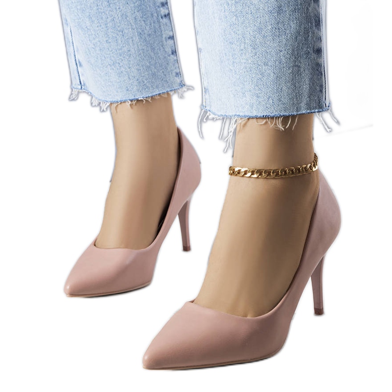 PA1 Tacones rosa mate Raphael beige rosado