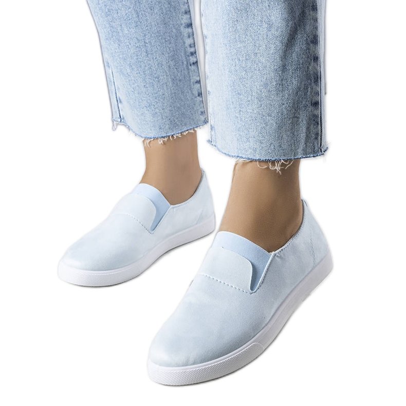PA1 Zapatillas deportivas en ante ecológico azules de Jamal