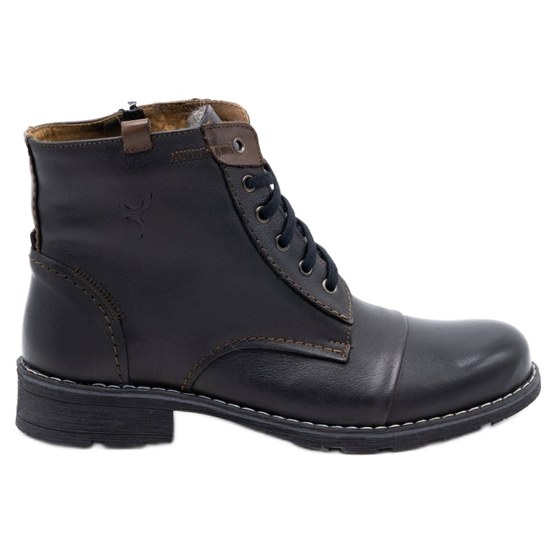 Olivier Botas de nieve negras 312 para hombre negro Olivier Botas de nieve negras 312 para hombre negro