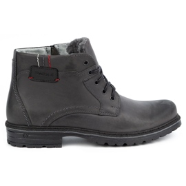 Polbut Botas invierno hombre piel J35S gris