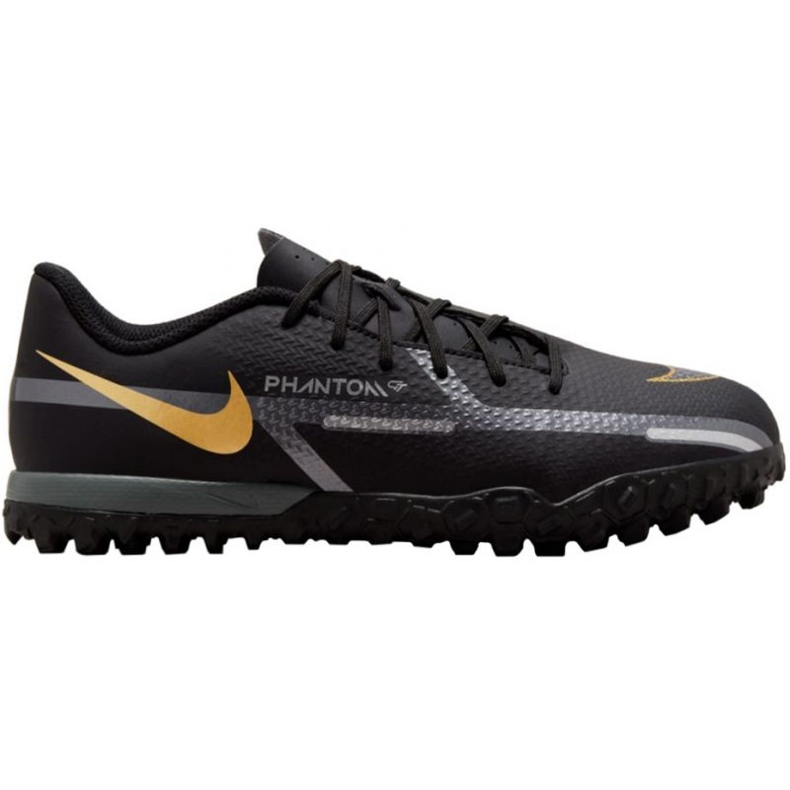 Nike Phantom GT2 Academy Tf Jr DC0817 007 zapatos de fútbol negro negro
