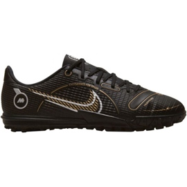 Nike Mercurial Vapor 14 Academy Tf Jr DJ2863 007 zapatos de fútbol negro negro