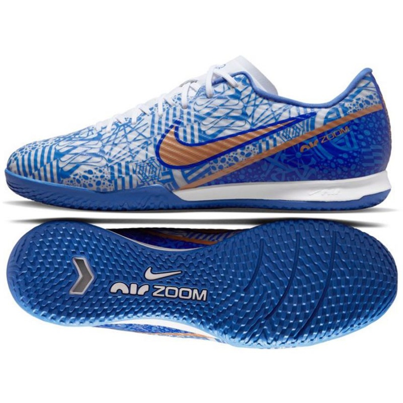 Nike Zoom Mercurial Vapor 15 Academy CR7 Ic M DQ5313 182 zapatos de fútbol azul azul
