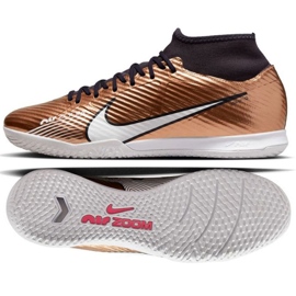 Nike Zoom Mercurial Vapor Superfly 9 Academy Qatar Ic M DR5946 810 zapatos de fútbol dorado dorado