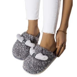 BM Babuchas grises con pelo de Rosny