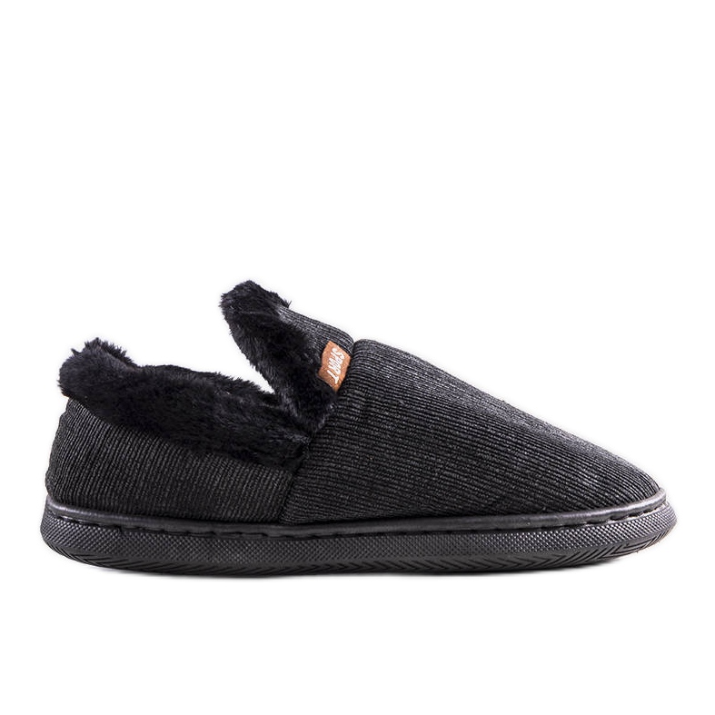 Pantuflas altas Voltar negras para hombre negro Pantuflas altas Voltar negras para hombre negro