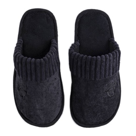 BM Babuchas negras para hombre de Lesseps negro