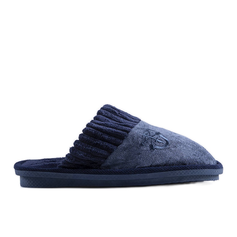 BM Pantuflas de hombre azul marino de Lesseps