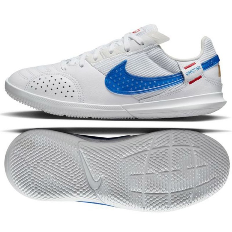 Nike Streetgato Ic Jr DH7723 146 zapatos de fútbol blanco blanco