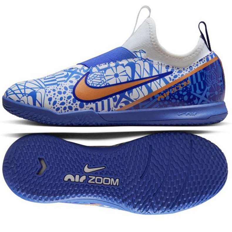 Nike Zoom Mercurial Vapor 15 Academy CR7 Ic Jr DV8189 182 zapatos de fútbol azul azul