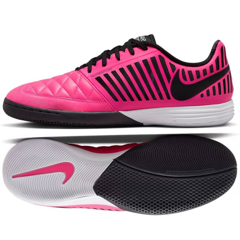 Nike LunarGato Ii Ic M 580456 605 zapatos de fútbol rosado rosas y morados