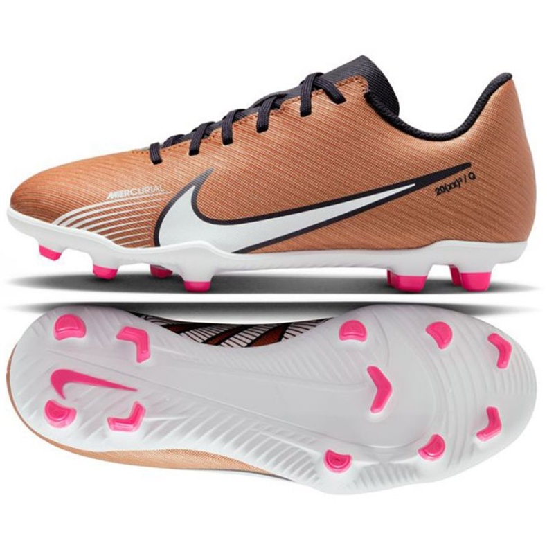 Botas de fútbol Nike Mercurial Vapor 15 Club Qatar FG/MG Jr DR6048 810 marrón dorado Botas de fútbol Nike Mercurial Vapor 15 Club Qatar FG/MG Jr DR6048 810 marrón dorado