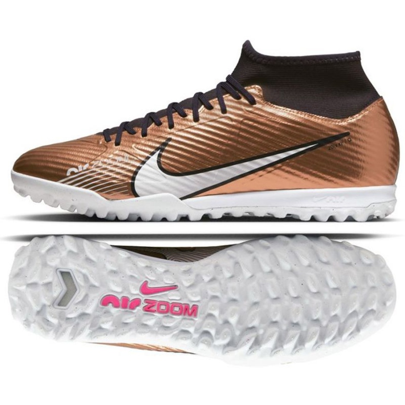 Nike Zoom Mercurial Superfly 9 Academy Qatar Tf M DR5948 810 zapatos de fútbol oro, bronce dorado Nike Zoom Mercurial Superfly 9 Academy Qatar Tf M DR5948 810 zapatos de fútbol oro, bronce dorado