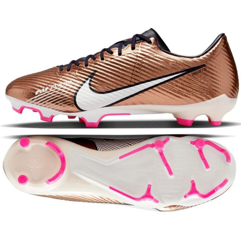 Botas de fútbol Nike Zoom Mercurial Vapor 15 Academy Catar FG/MG M DR5941 810 marrón beiges y marrones Botas de fútbol Nike Zoom Mercurial Vapor 15 Academy Catar FG/MG M DR5941 810 marrón beiges y marrones