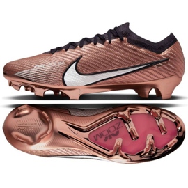 Nike Zoom Mercurial Vapor 15 Elite Qatar Fg M DR5934 810 zapatos de fútbol marrón beiges y marrones
