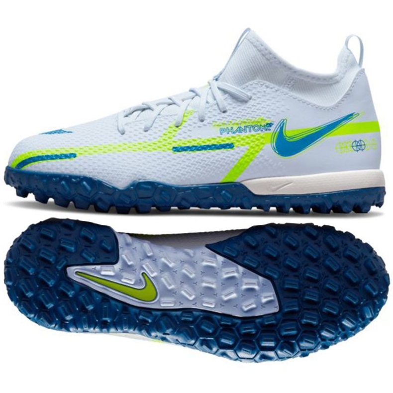 Nike Phantom GT2 Academy Dynamic Fit Tf Jr DC0813 054 zapatos de fútbol blanco blanco Nike Phantom GT2 Academy Dynamic Fit Tf Jr DC0813 054 zapatos de fútbol blanco blanco