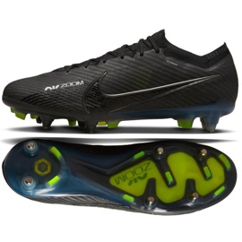 Nike Zoom Mercurial Vapor 15 Elite SG-Pro Ac M DJ5168 001 zapatos de fútbol negro negro