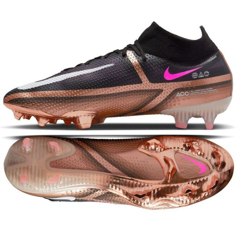 Zapatos de fútbol Nike Phantom GT2 Elite Qatar Dynamic Fit Fg M DR5955 810 marrón negro