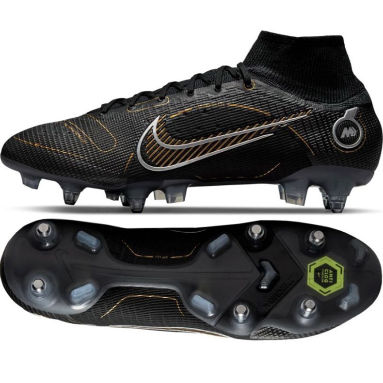Nike Mercurial Superfly 8 Elite SG-Pro Ac M DJ2840 007 zapatos de fútbol negro negro Nike Mercurial Superfly 8 Elite SG-Pro Ac M DJ2840 007 zapatos de fútbol negro negro
