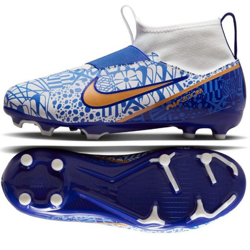 Botas Fútbol Botines Azules De Cr7 Nike Zoom Mercurial Superfly