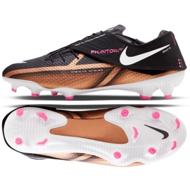 Botas de fútbol Nike Phantom GT2 Academy Catar FlyEase Fit FG/MG M DR5962 810 marrón, negro beiges y marrones