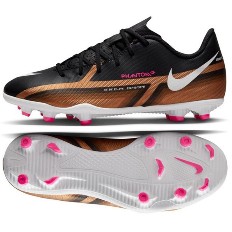 Botas de fútbol Nike Phantom GT2 Club Qatar FG/MG Jr DR6058 810 marrón, negro negro