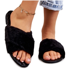 Zapatos De Tacón Plano De Mujer Con Pelo Negro Lussie