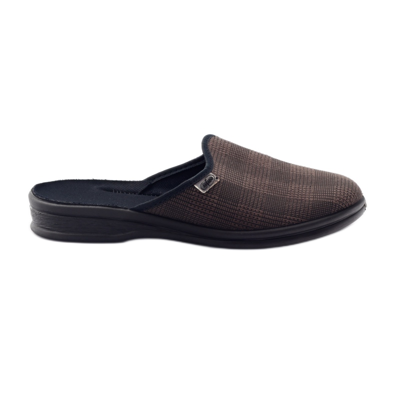 Pantuflas de hombre a cuadros Befado 089m323 marrón