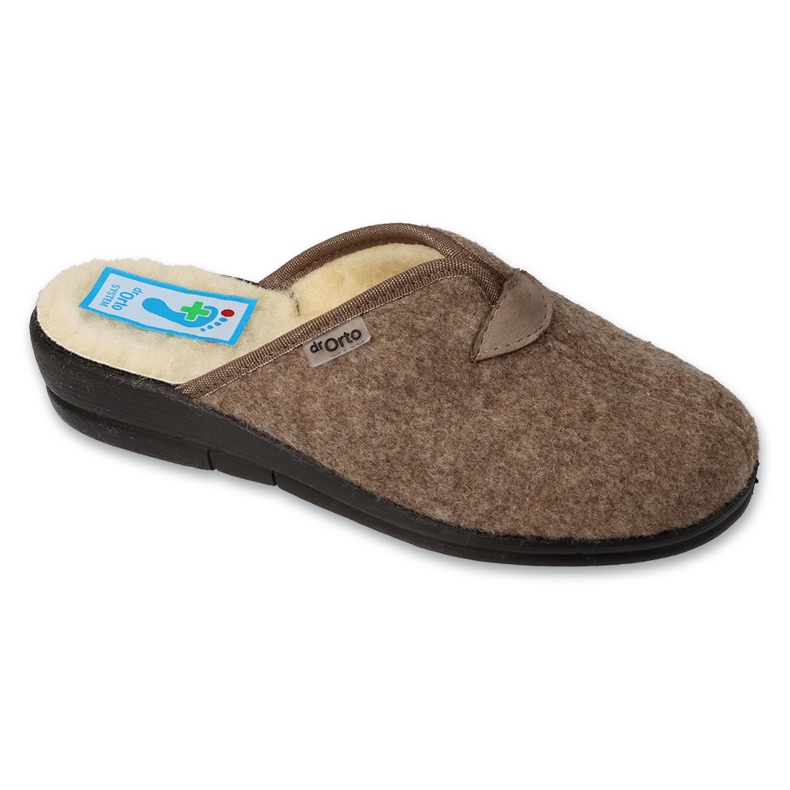 Pantuflas de mujer befado con aislamiento de lana pu 937D635 marrón Pantuflas de mujer befado con aislamiento de lana pu 937D635 marrón