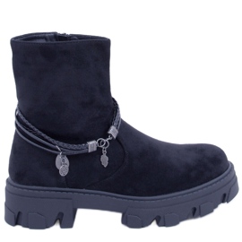 Botas planas Connie Negro