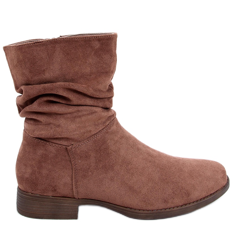 PA1 Botas planas Wever Kaki de ante marrón