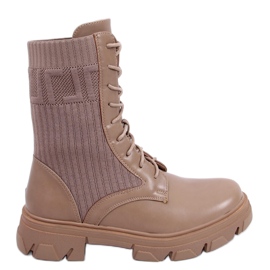 BM Trabajadores con parte superior elástica Calling Khaki beige marrón