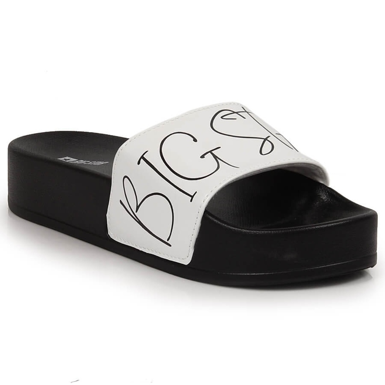 Zapatillas casa mujer lacadas en plataforma blanco Big Star JJ274A275