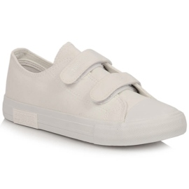 Deportivas infantiles con velcro blanco Big Star KK374086