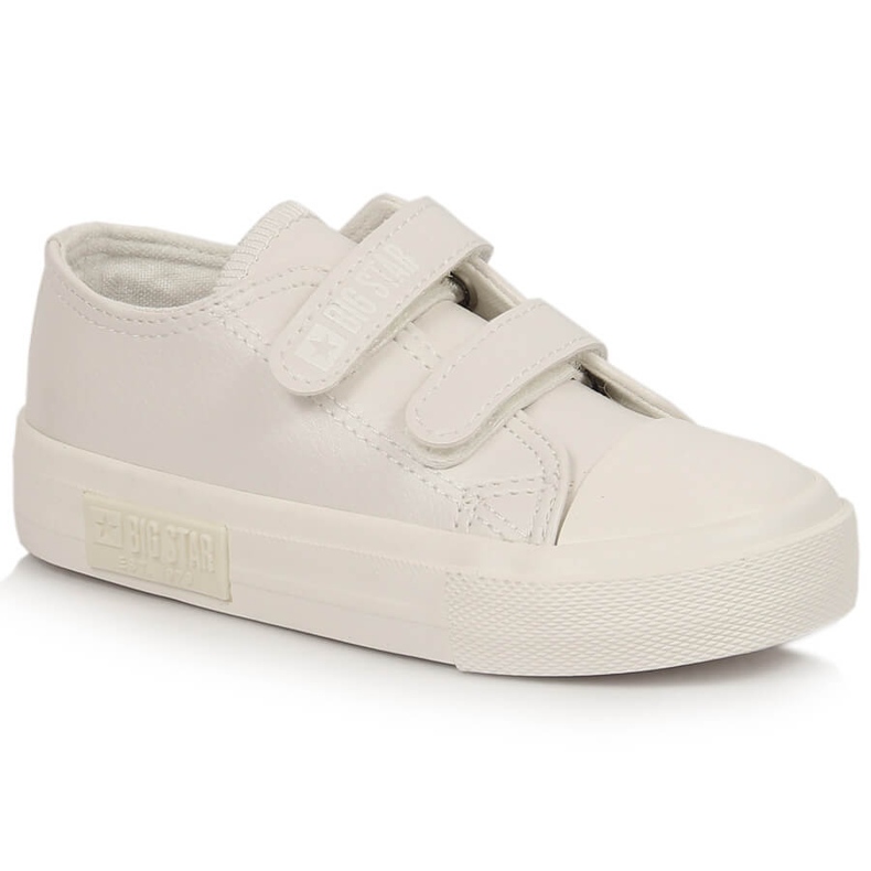 Deportivas para niños fabricadas en ecopiel con velcro blanco Big Star KK374093