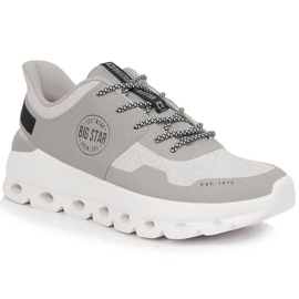Cómodas zapatillas deportivas de mujer en la plataforma Big Star LL174138 beige