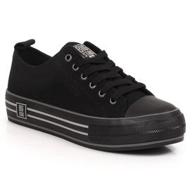 Zapatillas de mujer en la plataforma negro Big Star LL274184