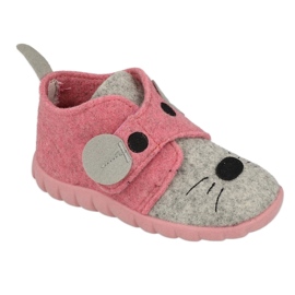 Calzado infantil befado 526P104 rosado gris