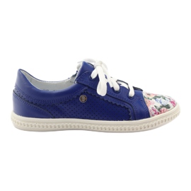Zapatos niña flores Bartek 15524 blanco púrpura azul rosa verde