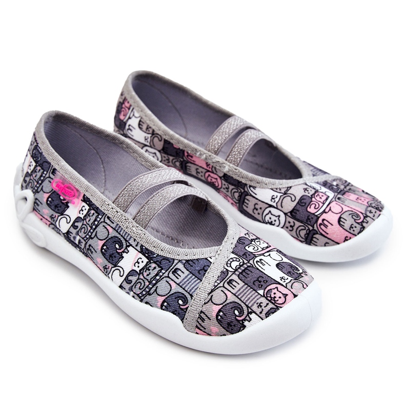 BEFADO S.A. Zapatillas Bailarina Befado Kotki 116X315 Gris-Rosa rosado