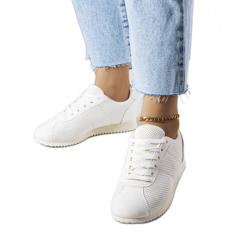 PA1 Zapatillas caladas blancas de Braelyn blanco