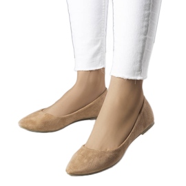 PA1 Bailarinas en ante ecológico beige de Logan