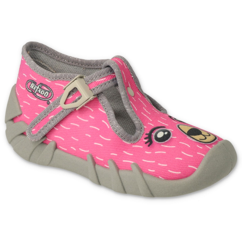 Slippers para niños de Befado 110N468 Aplicación de perros rosados