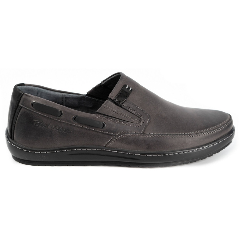 Polbut Zapatos mocasines hombre piel J68/2 gris
