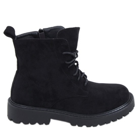 PA1 Botas con cordones de ante negro Gaten