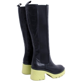 PA1 Botas con suela de colores de Woods NEGRO/VERDE PA1 Botas con suela de colores de Woods NEGRO/VERDE